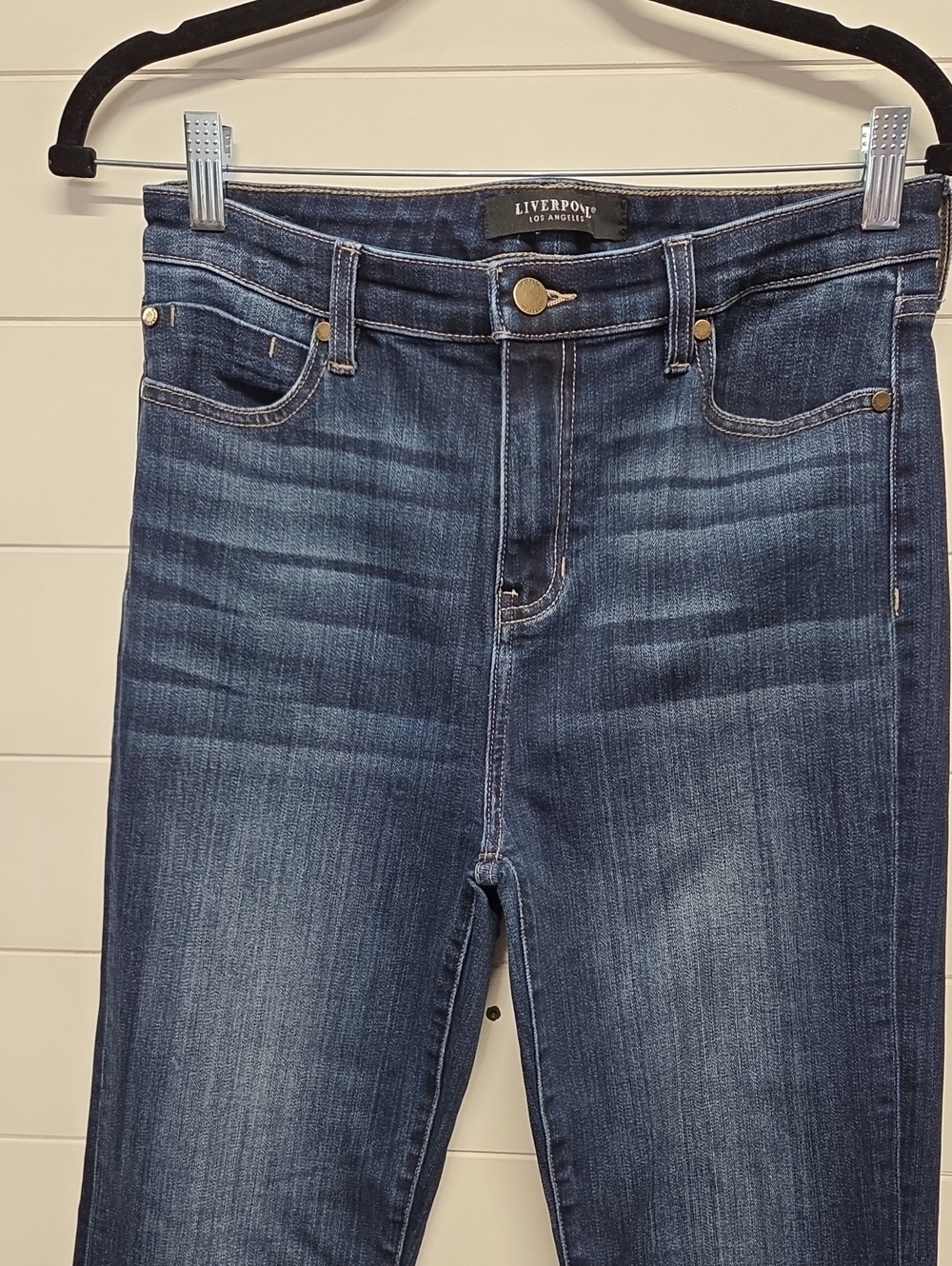 Liverpool Flare Jeans Size 6 Raw Hem - Picture 2 of 5